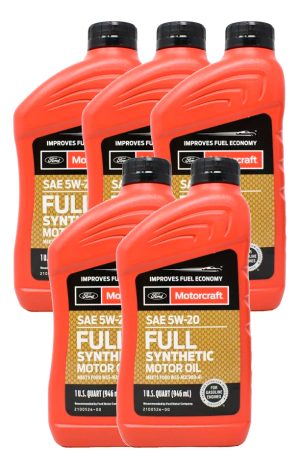 Aceite Ford Motorcraft 5w20 Full Sintetico (5 Unidades)