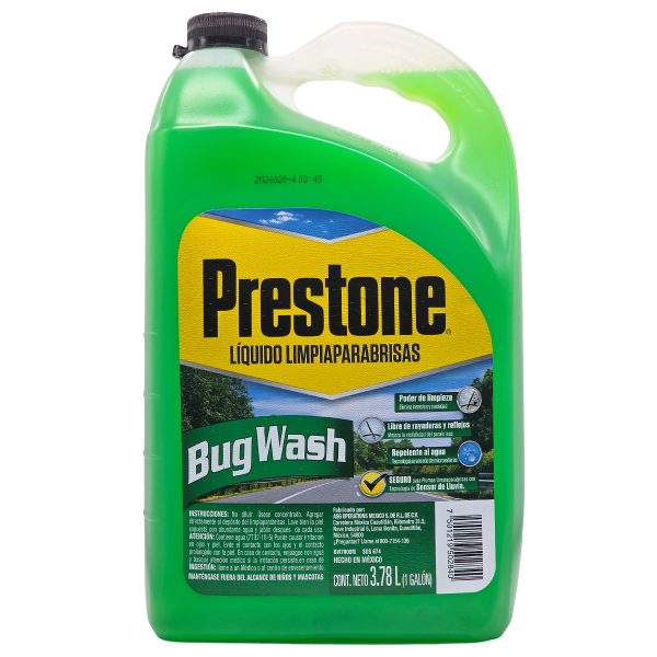 Líquido Limpiaparabrisas Prestone Bug Wash 3.78L