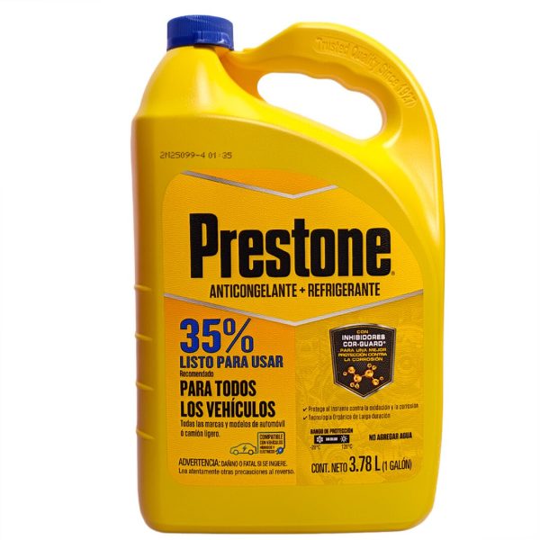 Refrigerante Universal Prestone 35% Listo para Usar 3.78L