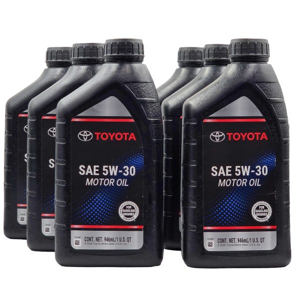 Pack 6 Aceite de Motor Toyota 5W-30 Original 946 ML